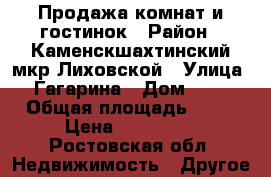 Продажа комнат и гостинок › Район ­ Каменскшахтинский мкр.Лиховской › Улица ­ Гагарина › Дом ­ 16 › Общая площадь ­ 18 › Цена ­ 400 000 - Ростовская обл. Недвижимость » Другое   